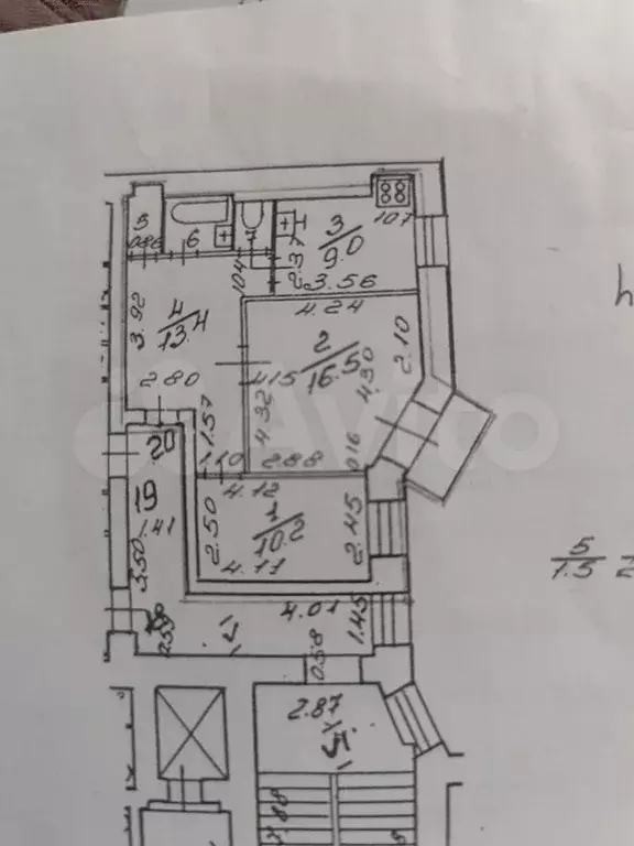 2-к. квартира, 55 м, 4/5 эт. - Фото 0