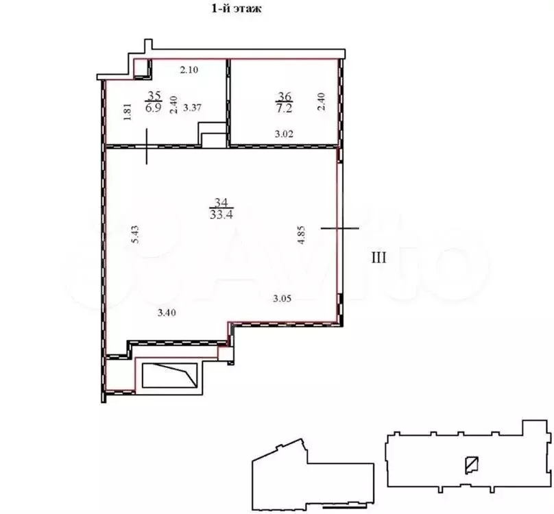 Продажа торговой площади(габ) 47,5 м2 м. Лермонтовский проспект в вао - Фото 0