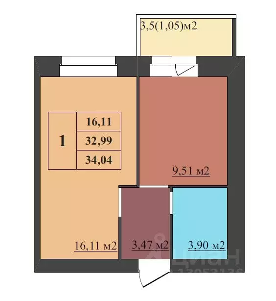 1-к кв. Ярославская область, Ярославль Северный жилрайон, 15-й мкр,  ... - Фото 1