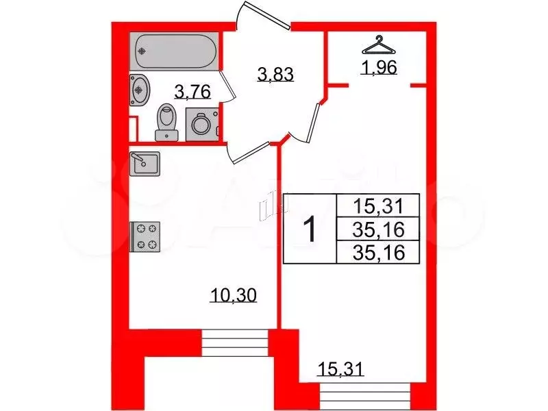 Квартира-студия, 25 м, 14/24 эт. - Фото 0