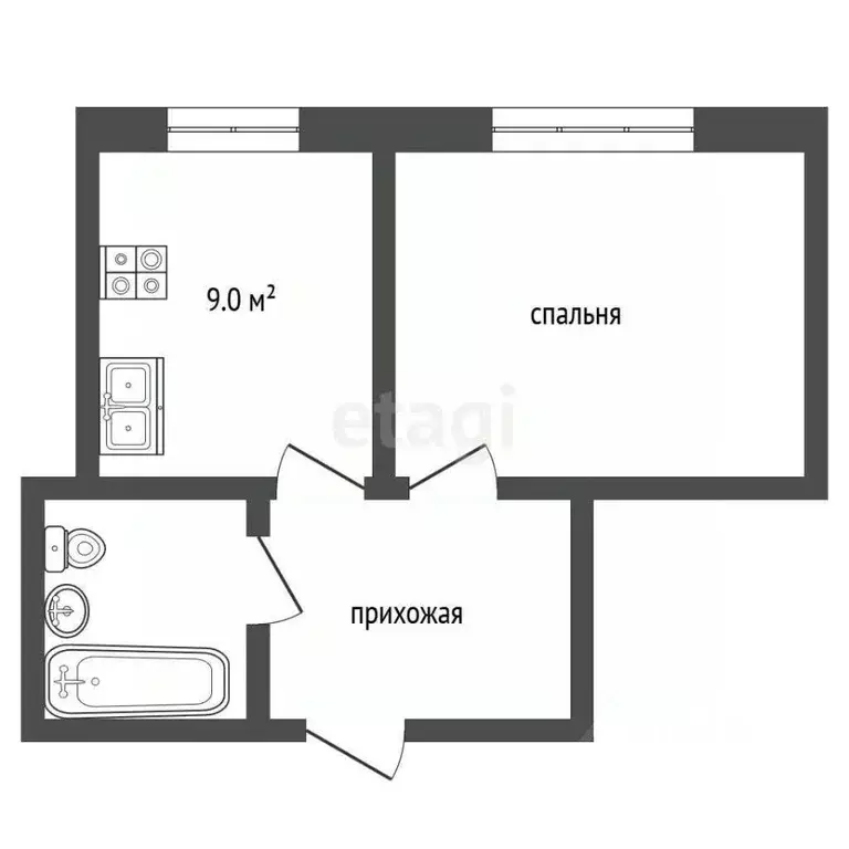 1-к кв. Ростовская область, Ростов-на-Дону просп. Маршала Жукова, 25 ... - Фото 2