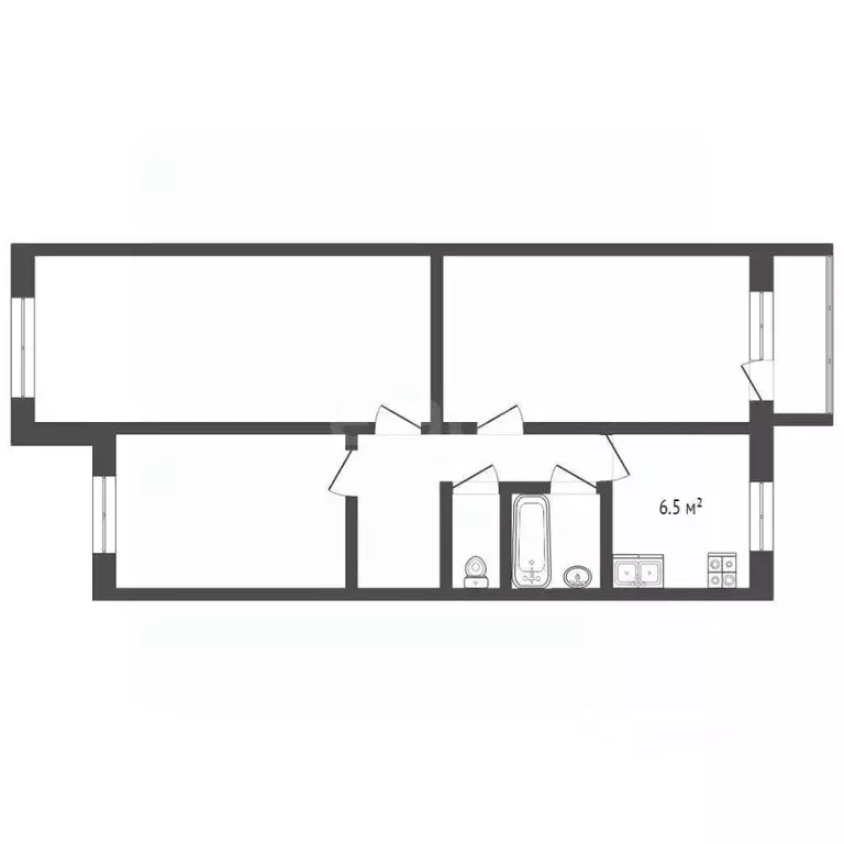 3-к кв. Костромская область, Кострома Юбилейный мкр, 2 (61.3 м) - Фото 1