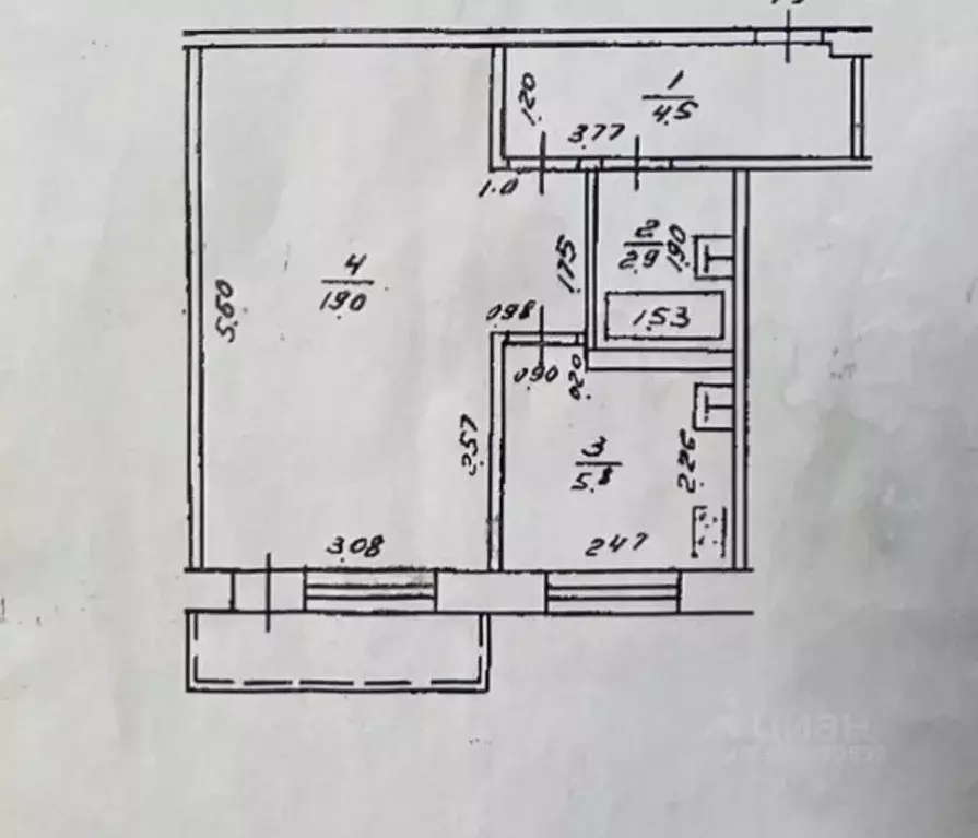 1-к кв. Башкортостан, Уфа ул. Маяковского, 10/1 (32.2 м) - Фото 1