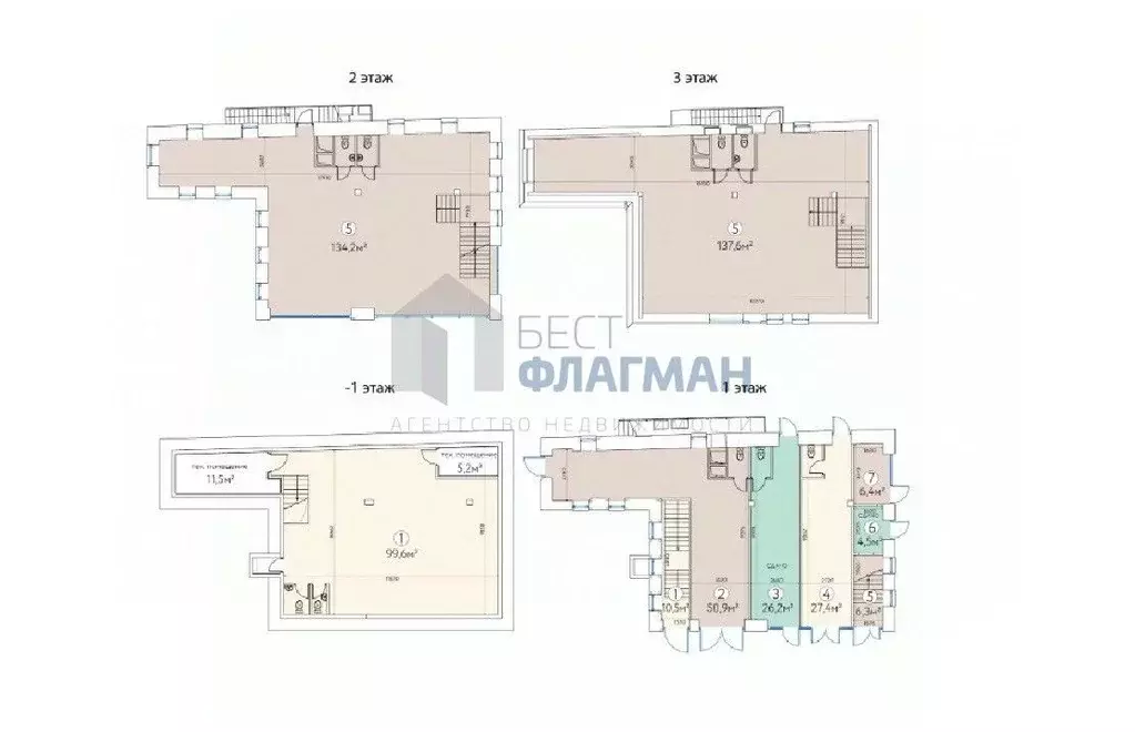 Помещение свободного назначения в Москва ул. Бахрушина, 36/14С3 (520 ... - Фото 1