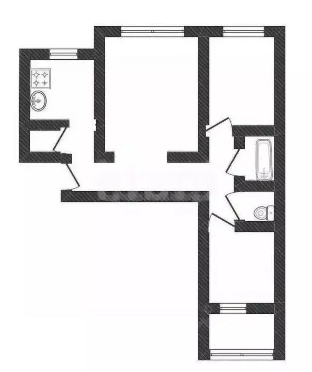 3-к кв. Смоленская область, Смоленск ул. Попова, 98 (62.8 м) - Фото 2