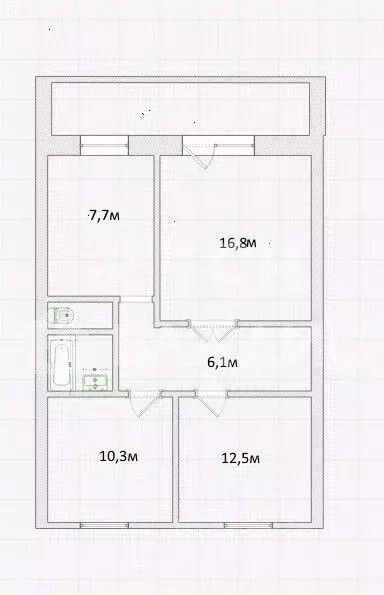 3-к кв. Московская область, Щелково Краснознаменская ул., 12 (61.5 м) - Фото 2