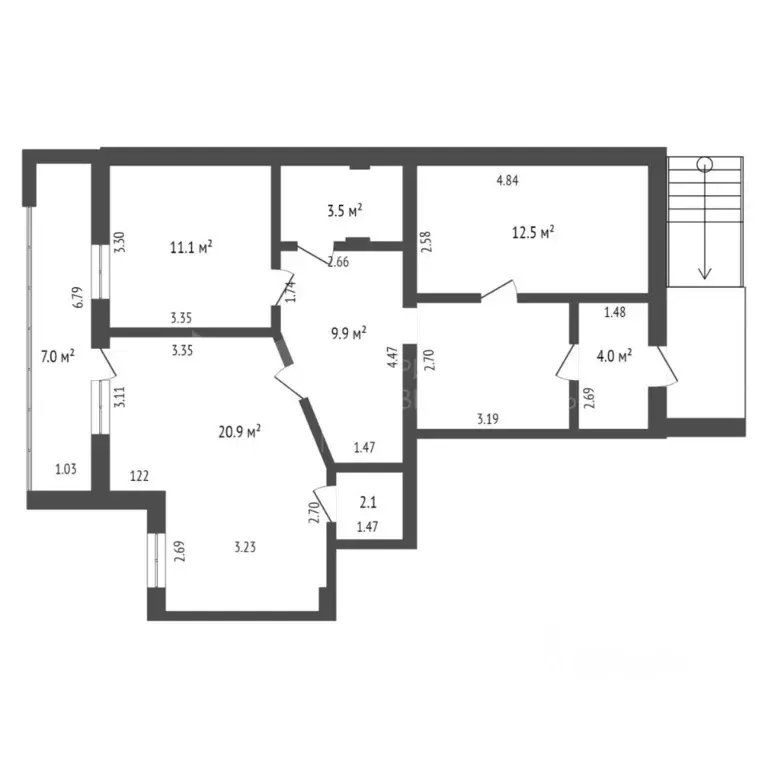 Офис в Тюменская область, Тюмень Пролетарская ул., 116 (73 м) - Фото 2