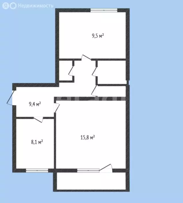 2-комнатная квартира: Салават, улица Островского, 65 (47.4 м) - Фото 1
