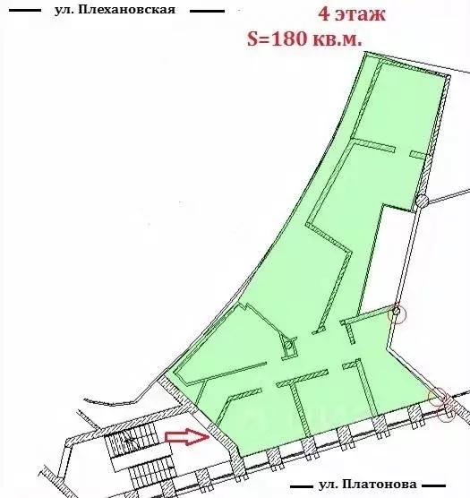 Офис в Воронежская область, Воронеж ул. Платонова, 8 (180 м) - Фото 2