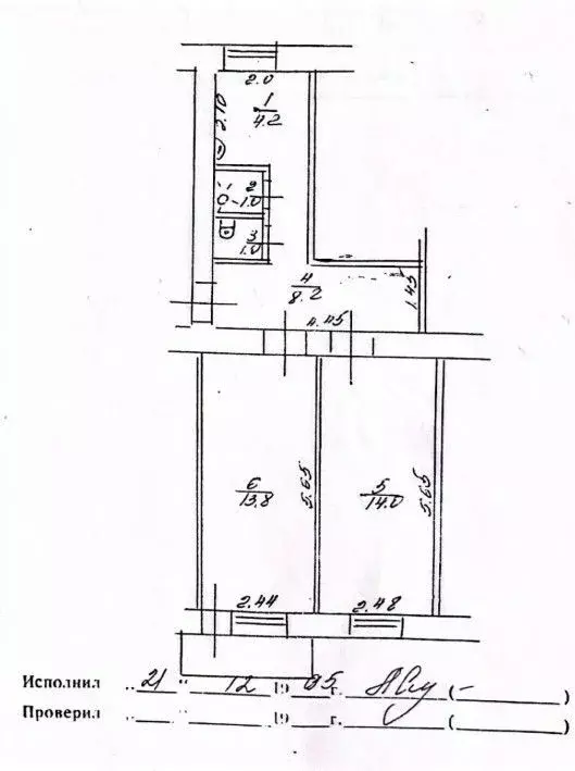2-к кв. Омская область, Омск Тарская ул., 98 (42.2 м) - Фото 1