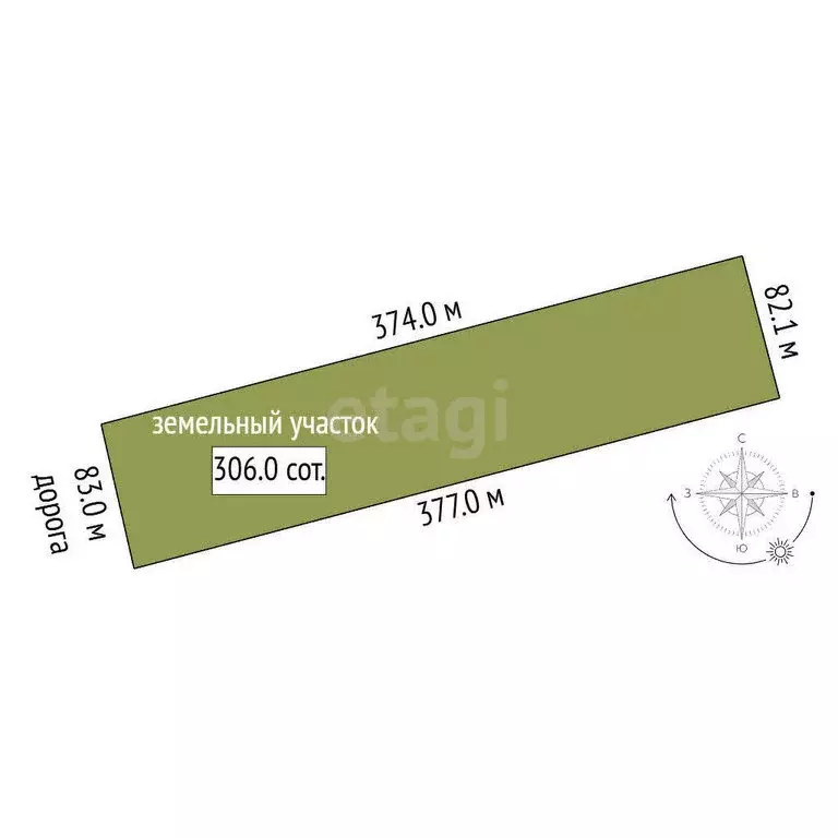 Участок в Бахчисарайский район, село Тенистое (305 м) - Фото 1