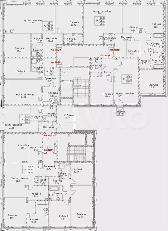 1-к. квартира, 53 м, 5/6 эт. - Фото 1