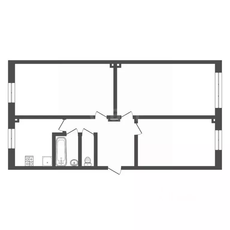 3-к кв. Кемеровская область, Юрга ул. Павлова, 12 (62.7 м) - Фото 1