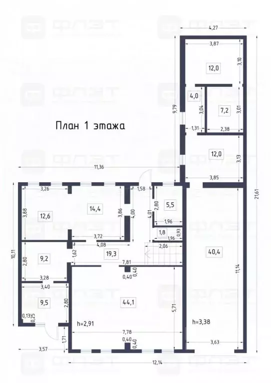 Дом в Татарстан, Казань Малые Клыки жилмассив, ул. Совхозная, 25А (201 ... - Фото 1