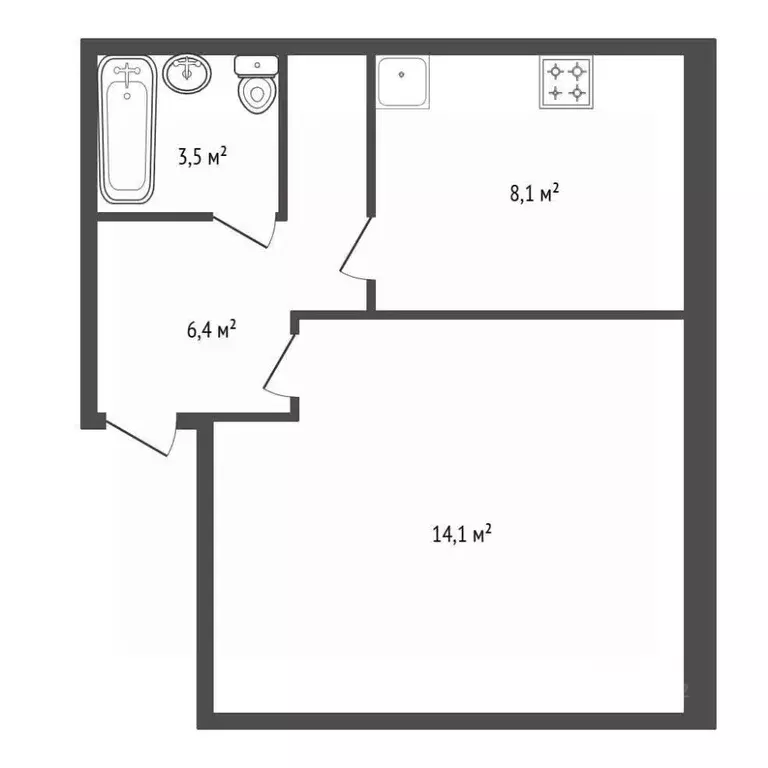 1-к кв. Башкортостан, Уфа ул. Менделеева, 120 (38.0 м) - Фото 2