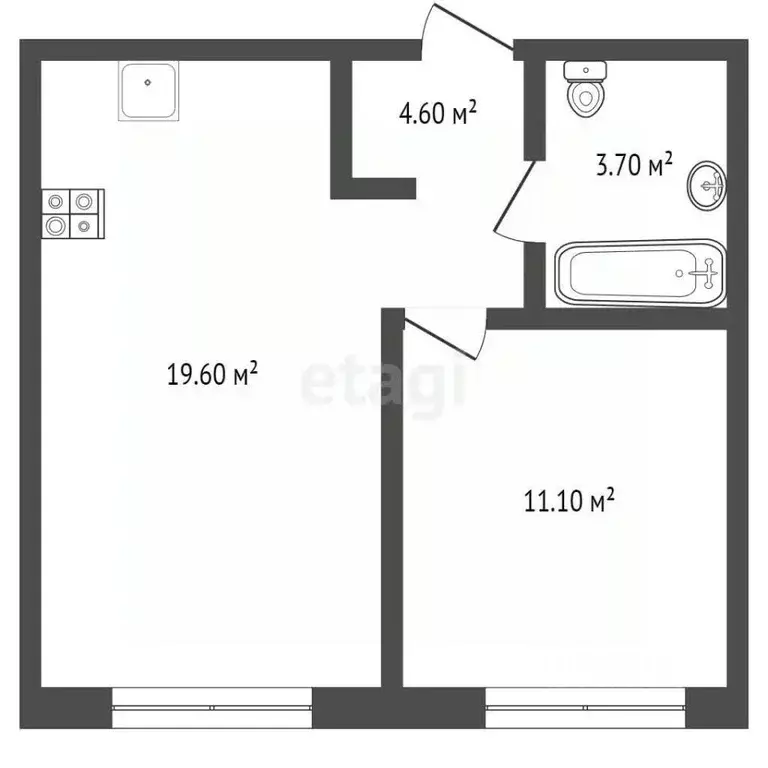 1-к кв. Москва Люблинская ул., 78к2 (39.0 м) - Фото 2