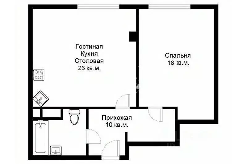 Квартира, 2 комнаты, 65 м - Фото 2