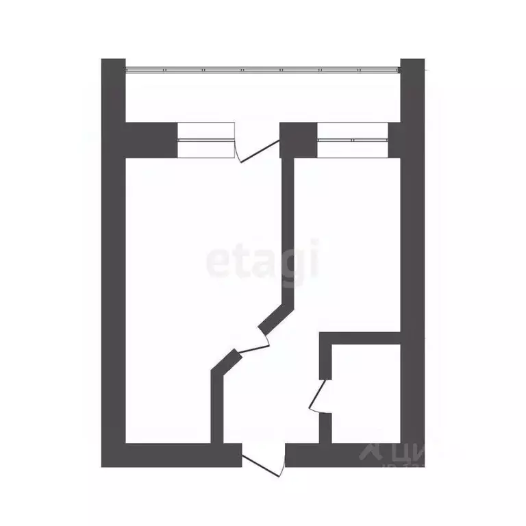1-к кв. Томская область, Томск тракт Иркутский, 216 (35.0 м) - Фото 2