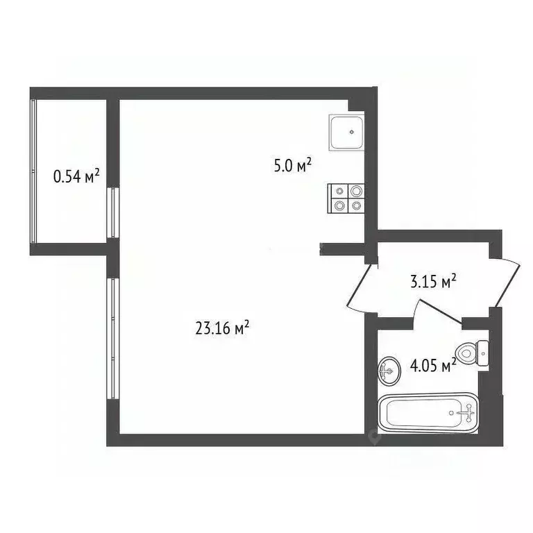 Студия Крым, Ялта ул. Кирова, 155 (35.2 м) - Фото 2