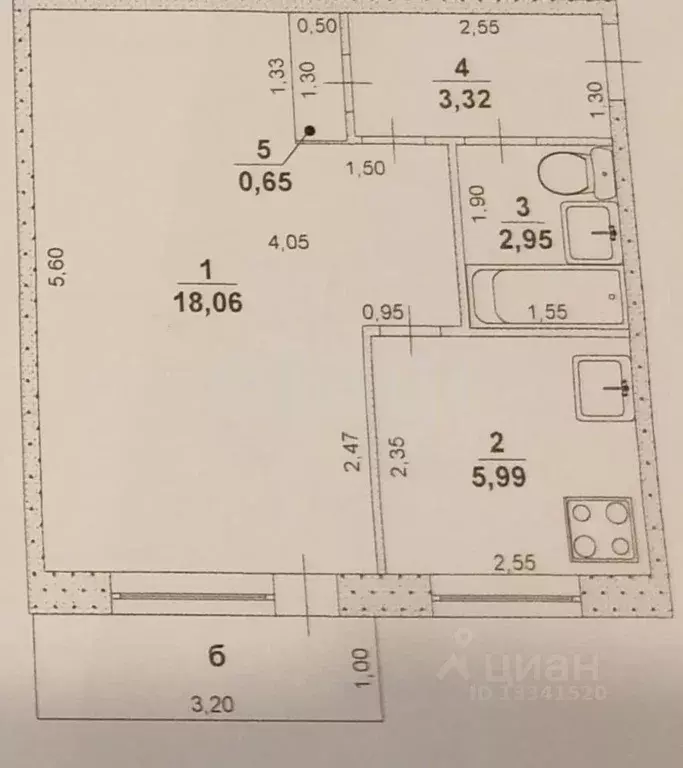 1-к кв. Ульяновская область, Ульяновск ул. Пушкарева, 66 (31.0 м) - Фото 1