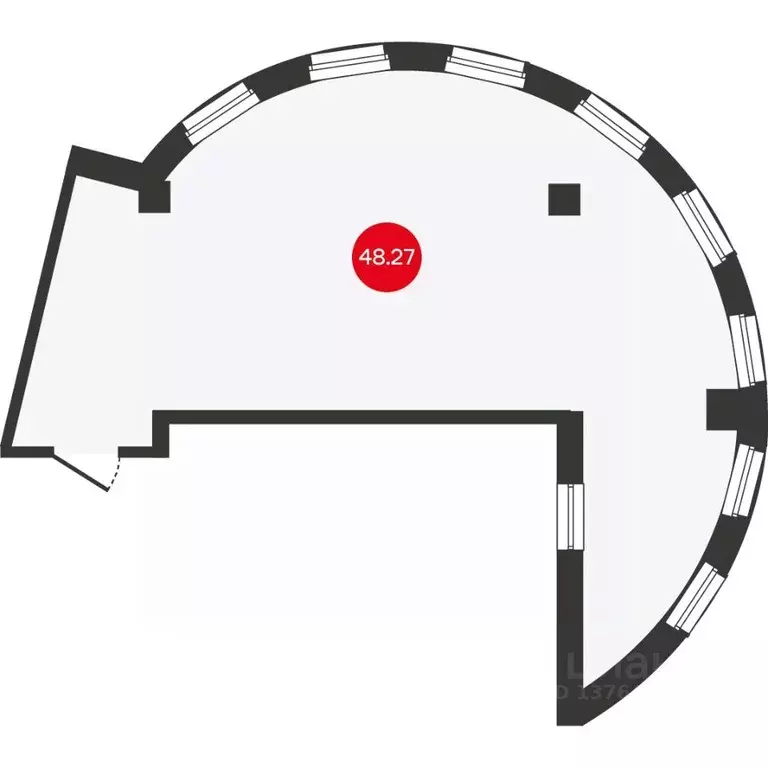 Офис в Новосибирская область, Новосибирск Первомайская ул., 43 (48 м) - Фото 1