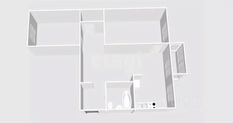 3-к кв. Сахалинская область, Холмск ул. Героев, 5 (55.7 м) - Фото 2