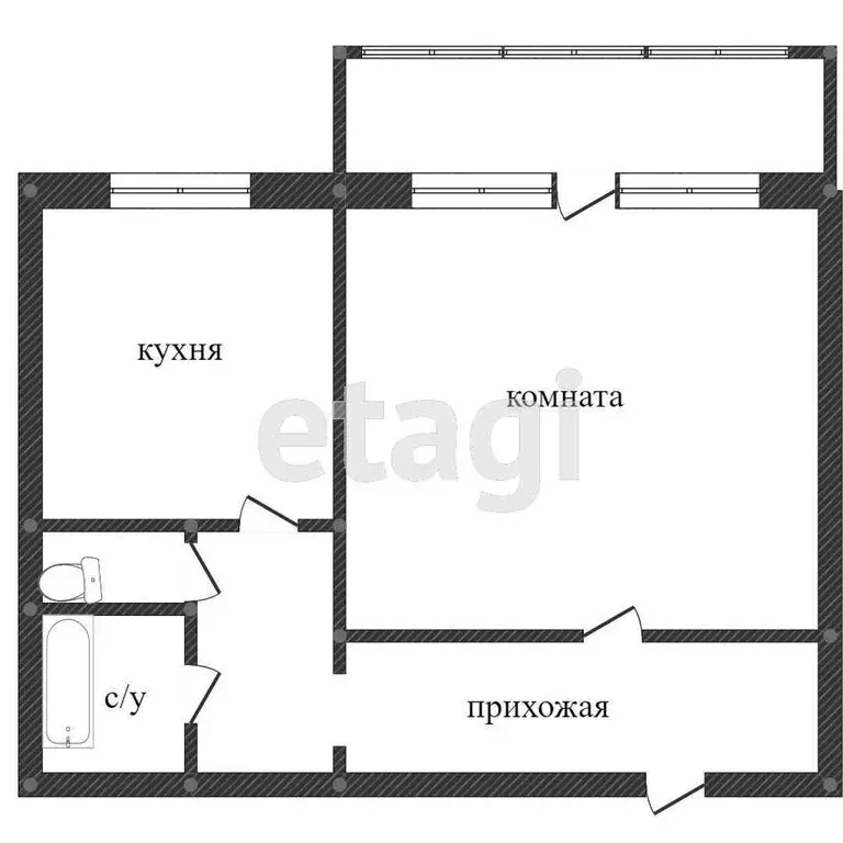1-комнатная квартира: Миасс, Ильменская улица, 94 (35.1 м) - Фото 0