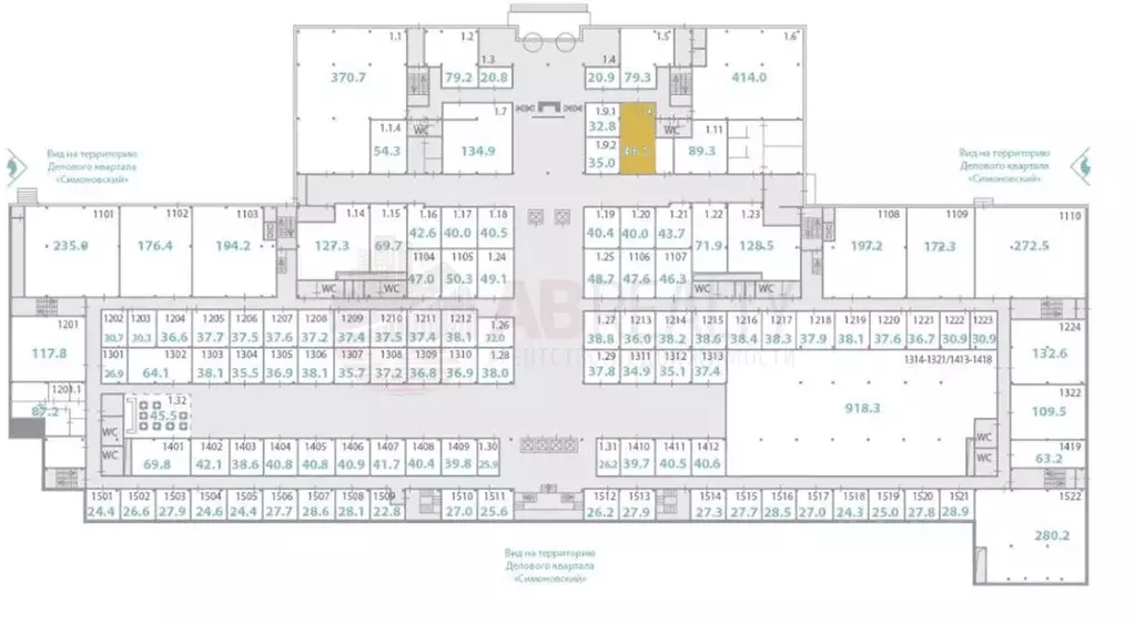 Офис в Москва ул. Ленинская Слобода, 26С5 (64 м) - Фото 1
