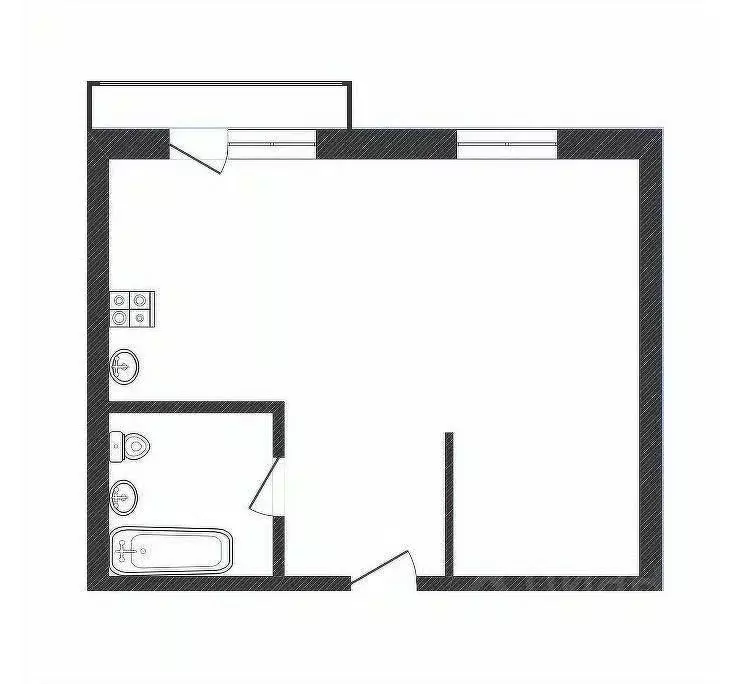 Студия Иркутская область, Иркутск Радужный мкр, 103 (39.0 м) - Фото 2