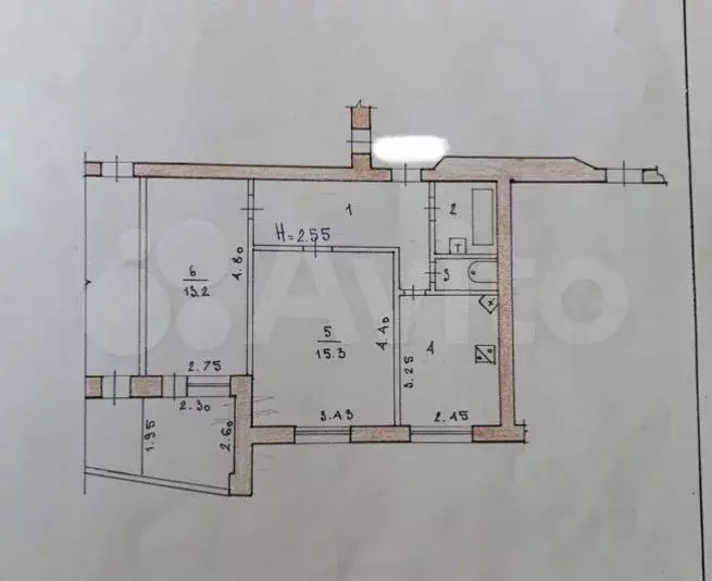 2-к. квартира, 50,4 м, 5/9 эт. - Фото 0