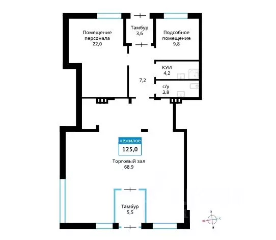 Помещение свободного назначения в Московская область, Красногорск ... - Фото 1