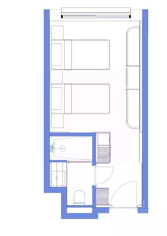 Студия Ставропольский край, Пятигорск ул. Леваневского, 3Д (21.1 м) - Фото 1