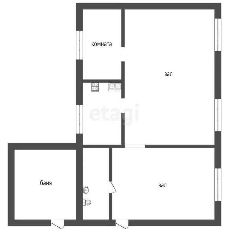 Дом в Исетское, Элеваторная улица (60 м) - Фото 1