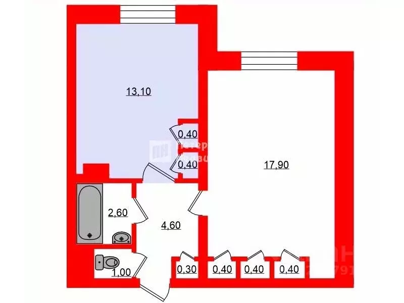 Комната Санкт-Петербург Караваевская ул., 32К1 (13.1 м) - Фото 1