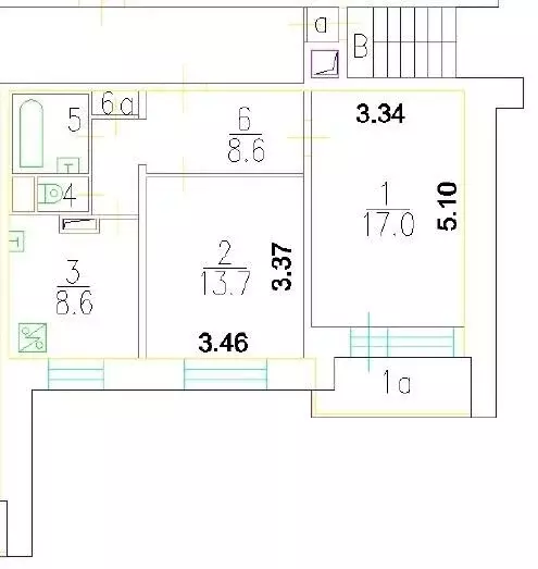 2-комнатная квартира: Москва, Новгородская улица, 13к1 (52.4 м) - Фото 1