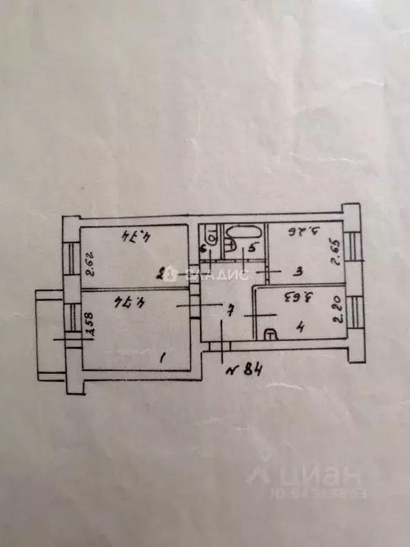 3-к кв. Владимирская область, Гороховец Парковая ул., 58Б (57.6 м) - Фото 2