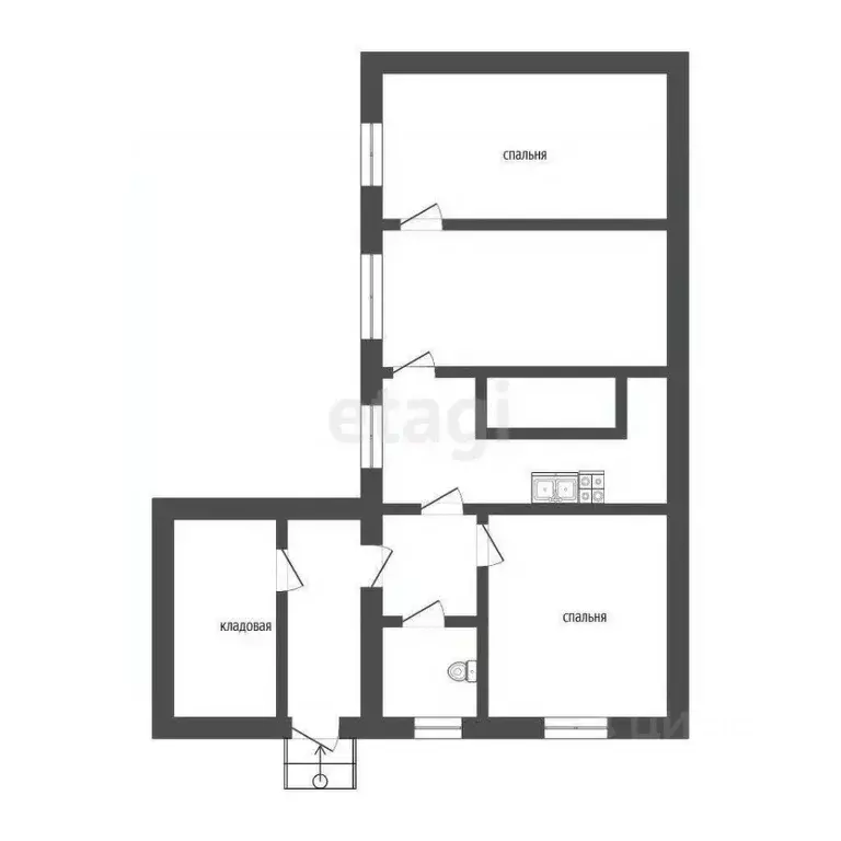 3-к кв. Вологодская область, Грязовецкий муниципальный округ, Вохтога ... - Фото 1