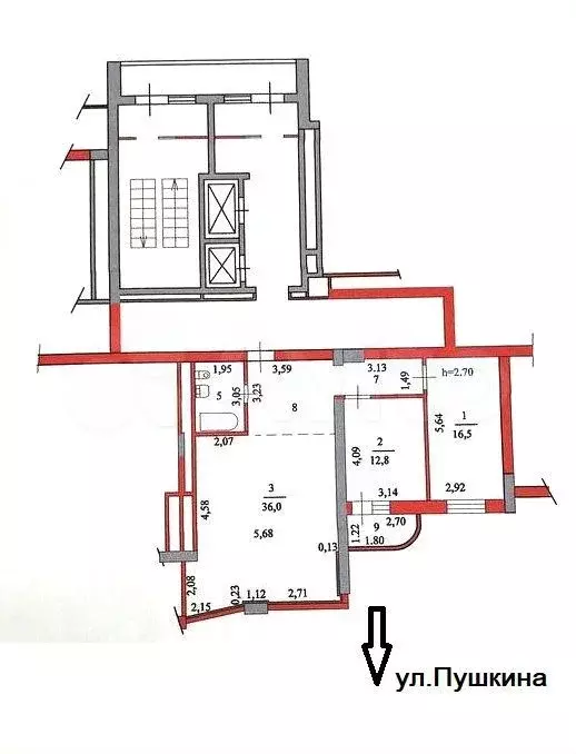 3-к. квартира, 91 м, 6/16 эт. - Фото 0