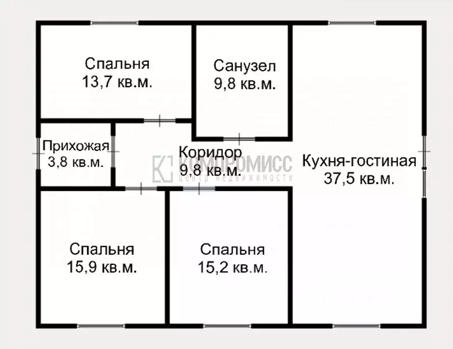 Дом в Краснодарский край, Северская ст-ца ул. Западная (106 м) - Фото 1