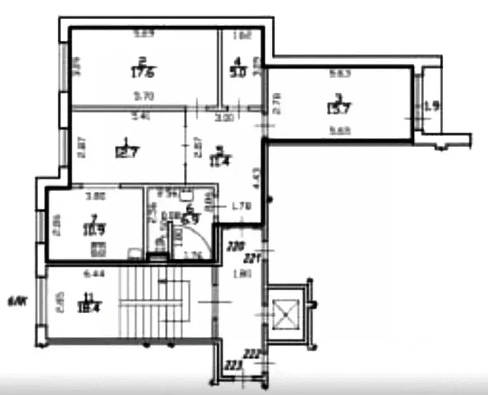 3-к кв. Санкт-Петербург ул. Лени Голикова, 47к3 (80.2 м) - Фото 2