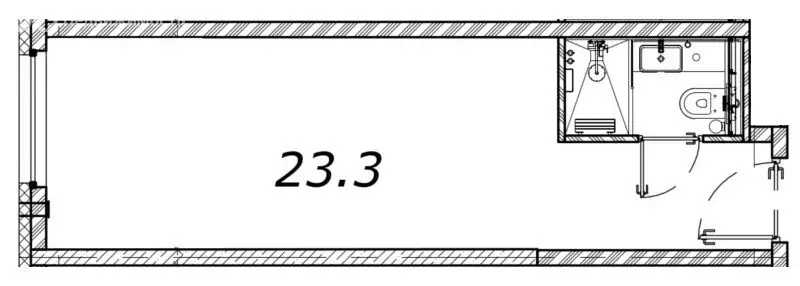 Квартира-студия: Санкт-Петербург, улица Орджоникидзе, 44А (23.3 м) - Фото 0