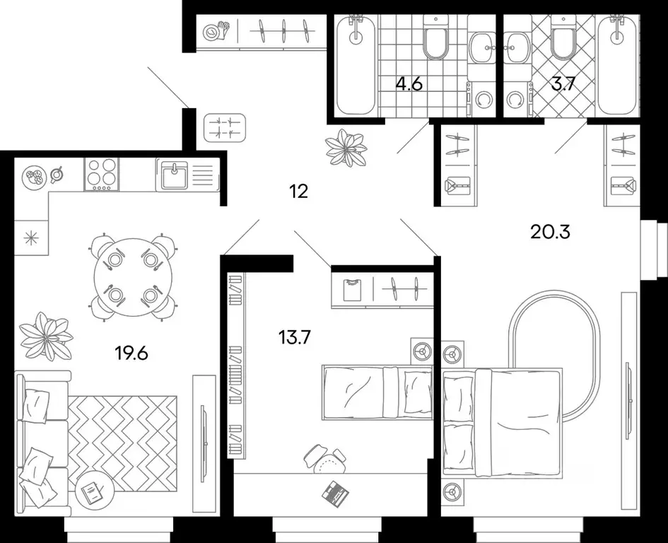 3-к кв. Пензенская область, Пенза ул. Минская, 25 (73.9 м) - Фото 0