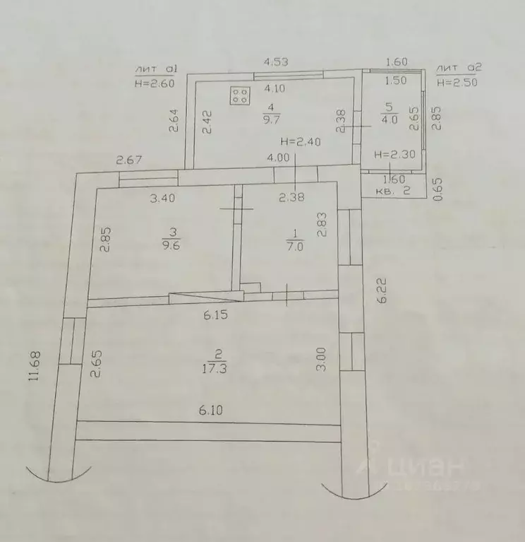3-к кв. Краснодарский край, Темрюк ул. Шопена, 94 (47.3 м) - Фото 2