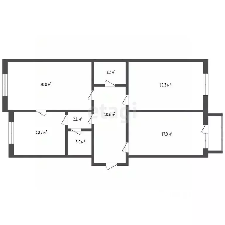 3-к кв. Кемеровская область, Кемерово ул. Тухачевского, 27 (85.0 м) - Фото 1