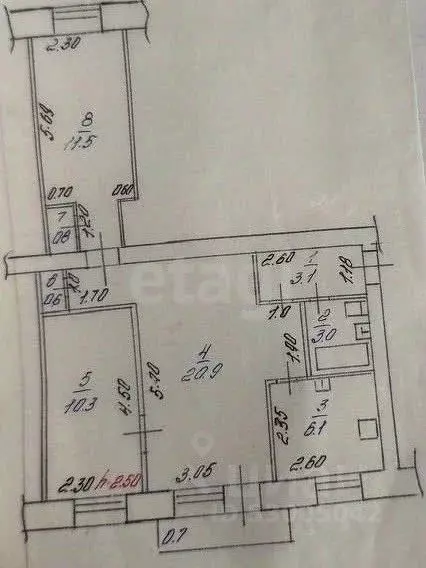 3-к кв. Забайкальский край, Чита ул. Бутина, 82 (56.3 м) - Фото 2