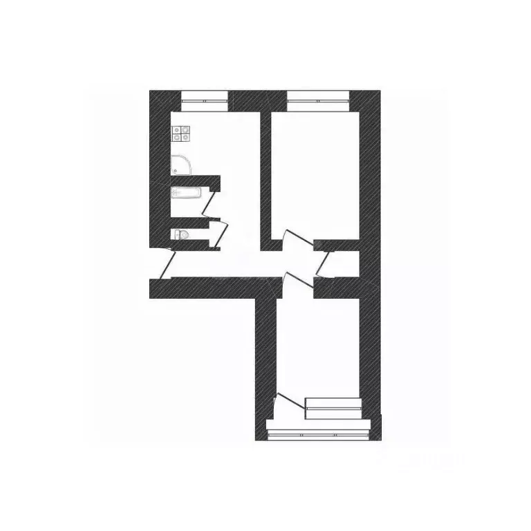 2-к кв. Смоленская область, Дорогобужский муниципальный округ, ... - Фото 1