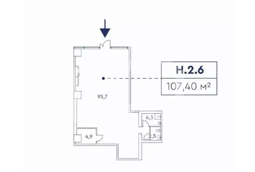 Торговая площадь в Москва просп. Мира, 222 (107 м) - Фото 1
