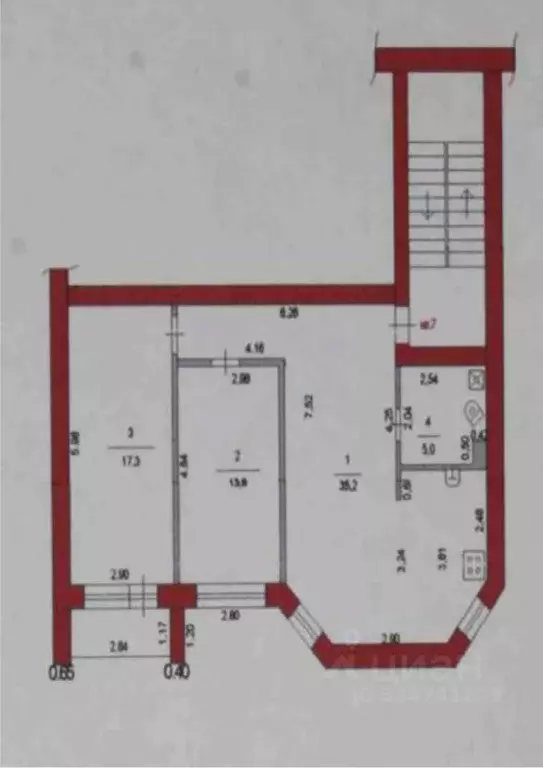 3-к кв. Челябинская область, Коркино просп. Горняков, 15А (71.3 м) - Фото 2