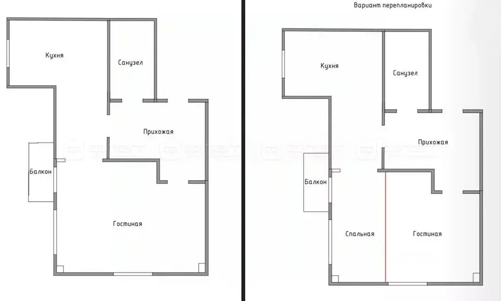 1-к кв. Татарстан, Казань ул. Тулпар, 5 (51.0 м) - Фото 2