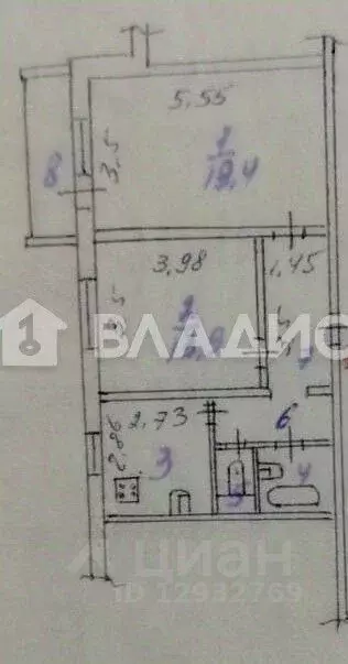 2-к кв. Пензенская область, Пенза ул. Антонова, 29 (53.1 м) - Фото 2